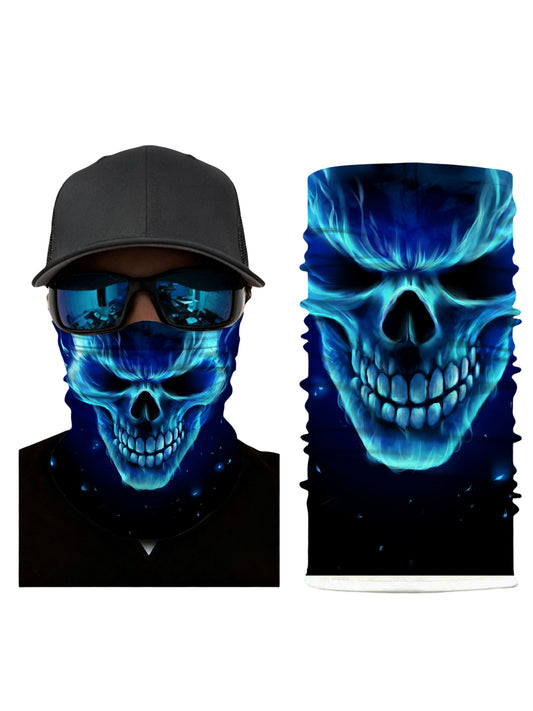 Chill Reaper Skull Neck Gaiter - Lightweight Stretchable Face Cover for All-Season Outdoor Adventures