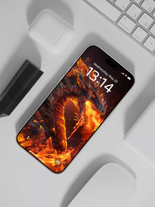 Inferno Dragon Breath Phone Wallpaper