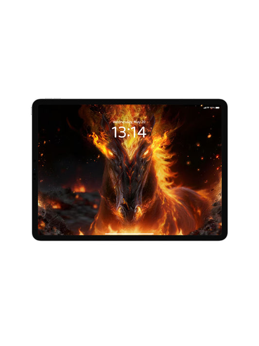 Flame Fire Horse Head Digital Wallpaper