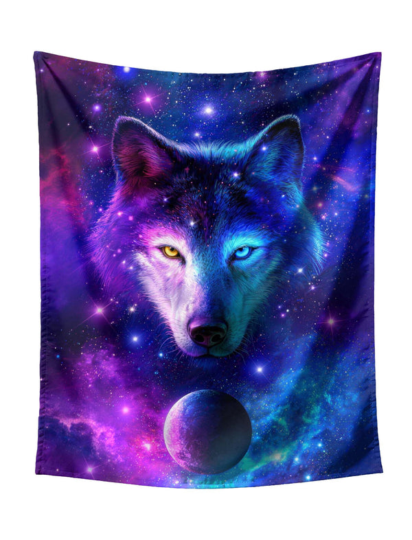 Jesus the Good Shepherd with Lambs & Flock Religious Tapestry - Spiritual Christian Wall Hanging