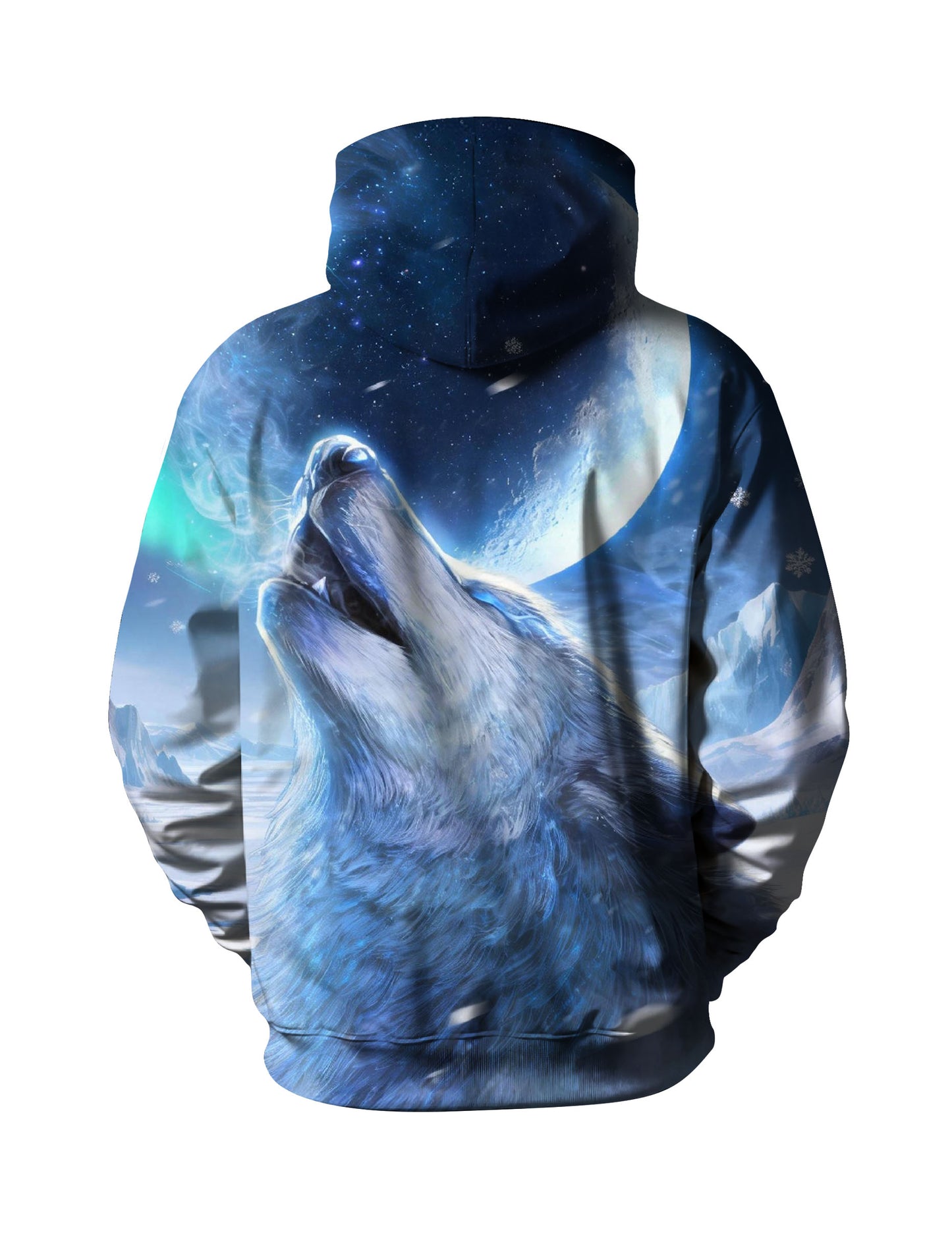 Hoodie 3D All Over Print Wolf Moon Galaxy Unisex Soft Comfortable Streetwear Pullover