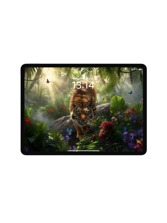 Rainforest Stepping Tiger Digital Wallpaper