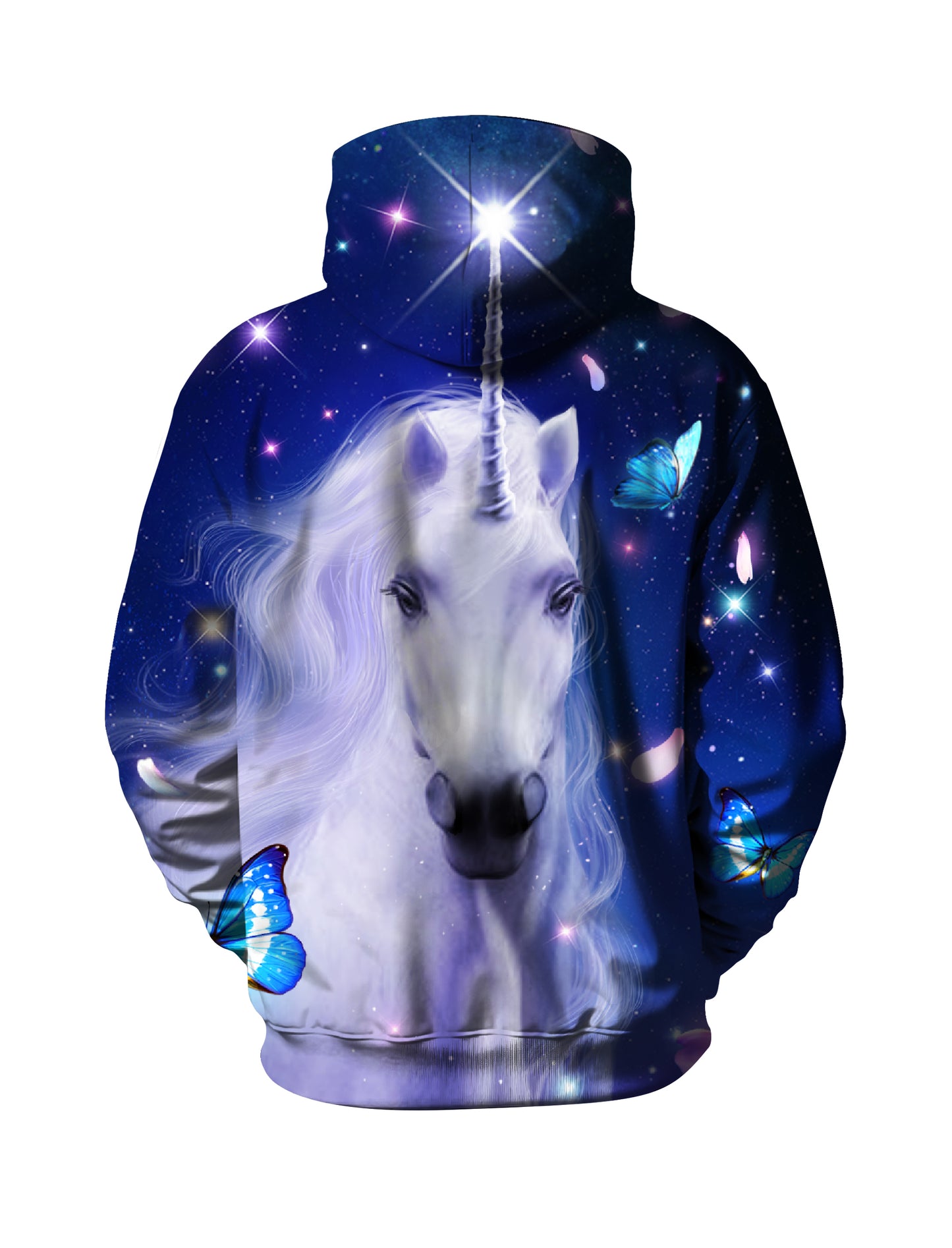 Unicorn Butterfly 3D All Over Print Hoodie for Men Women Galactic Fantasy Style