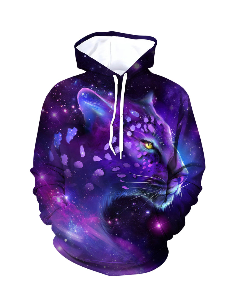 Galaxy Leopard 3D All Over Print Hoodie Unisex Soft Comfortable Streetwear
