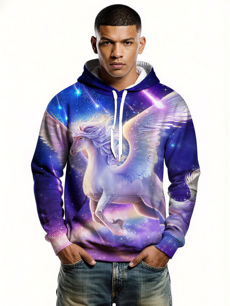 Unicorn Galaxy 3D All Over Print Hoodie for Men Women Fantasy Space Pullover
