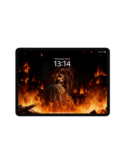 Fire Reaper Ring & Chain Digital Wallpaper