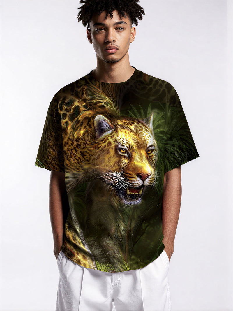 Men Women 3D All Over Print Leopard Jungle T-Shirt Sweatshirt