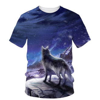 Fierce Ice Wolf-Tshirt