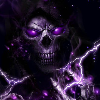 Purple Lightning Skull