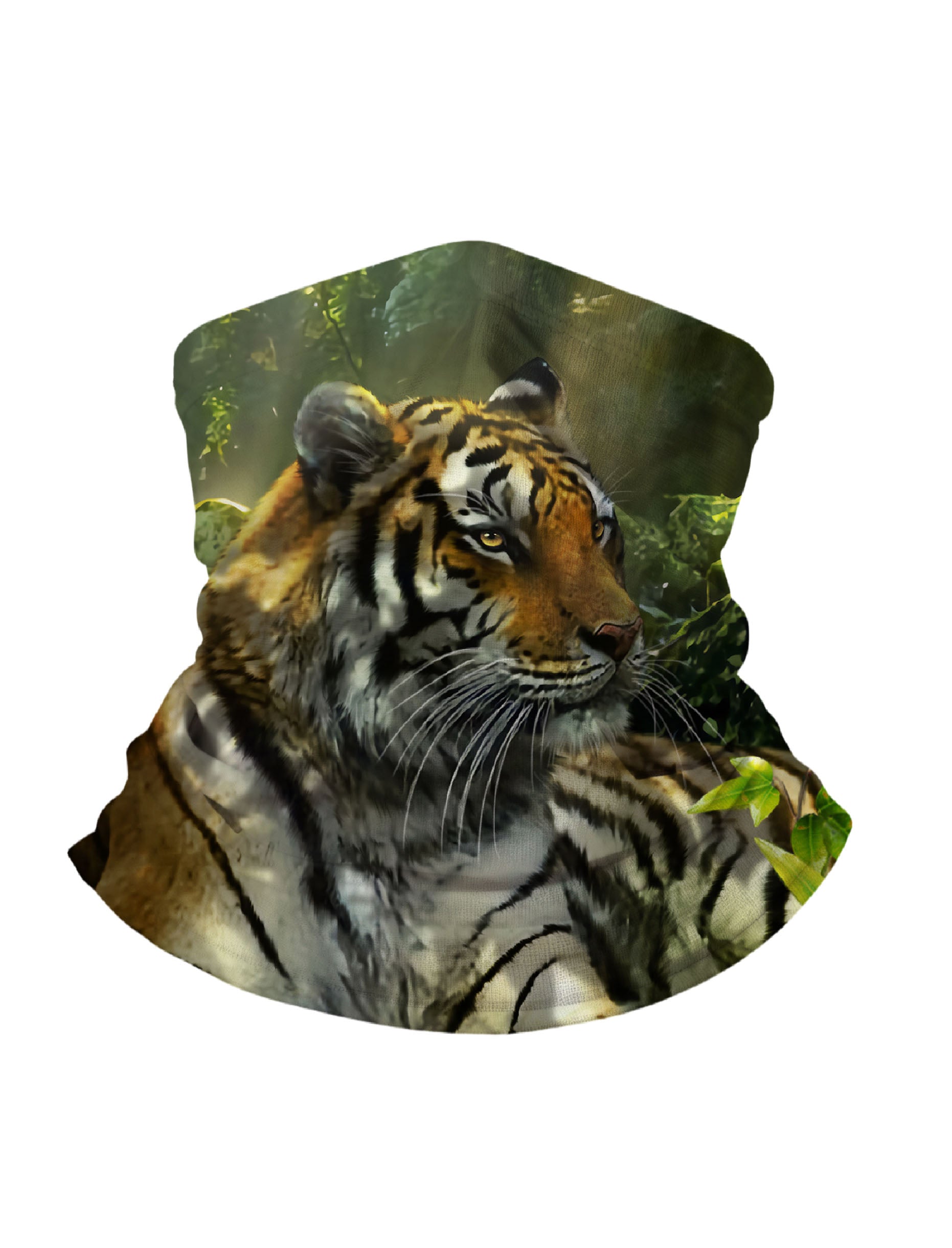 Unisex Pullover Hoodie with 3D All Over Print of Jungle Tiger in Natural Wildlife Style, Soft Cotton Blend, Loose Fit for Streetwear