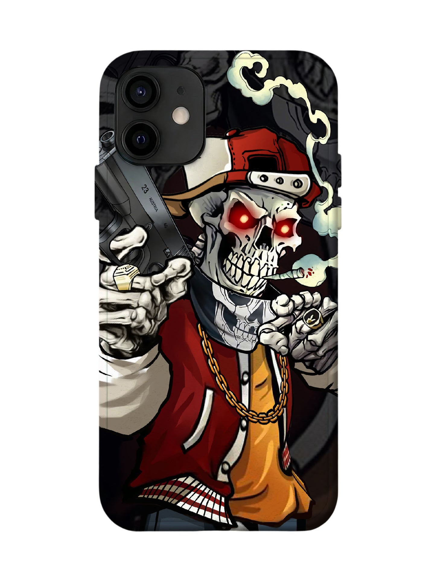 Skull Edgy Hardcore Tough Phone Case