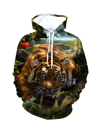 Tiger Jungle 3D All Over Print Hoodie Unisex Soft Comfortable Streetwear