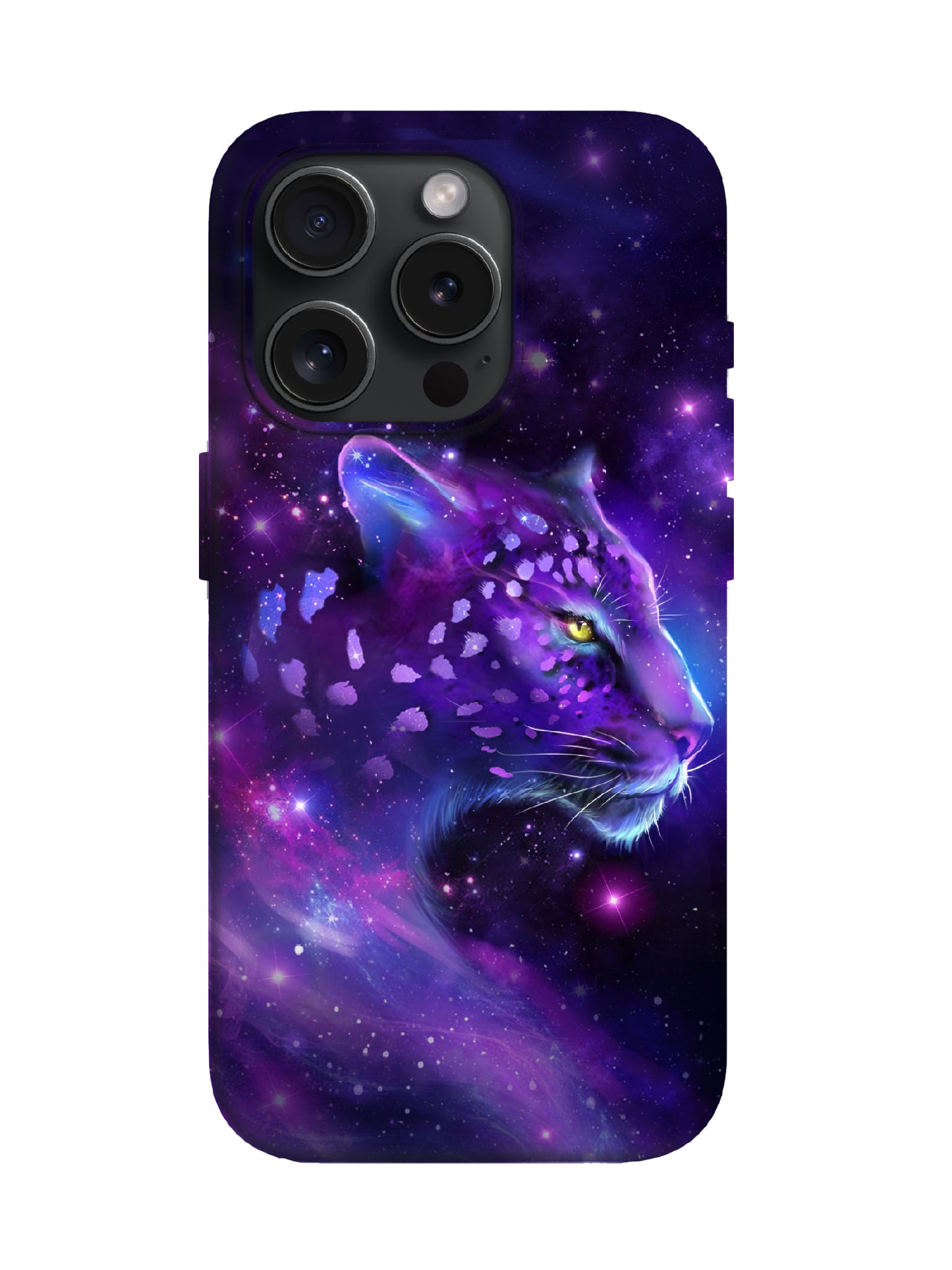 Cosmic Leopard Cyberpunk Statement Phone Case