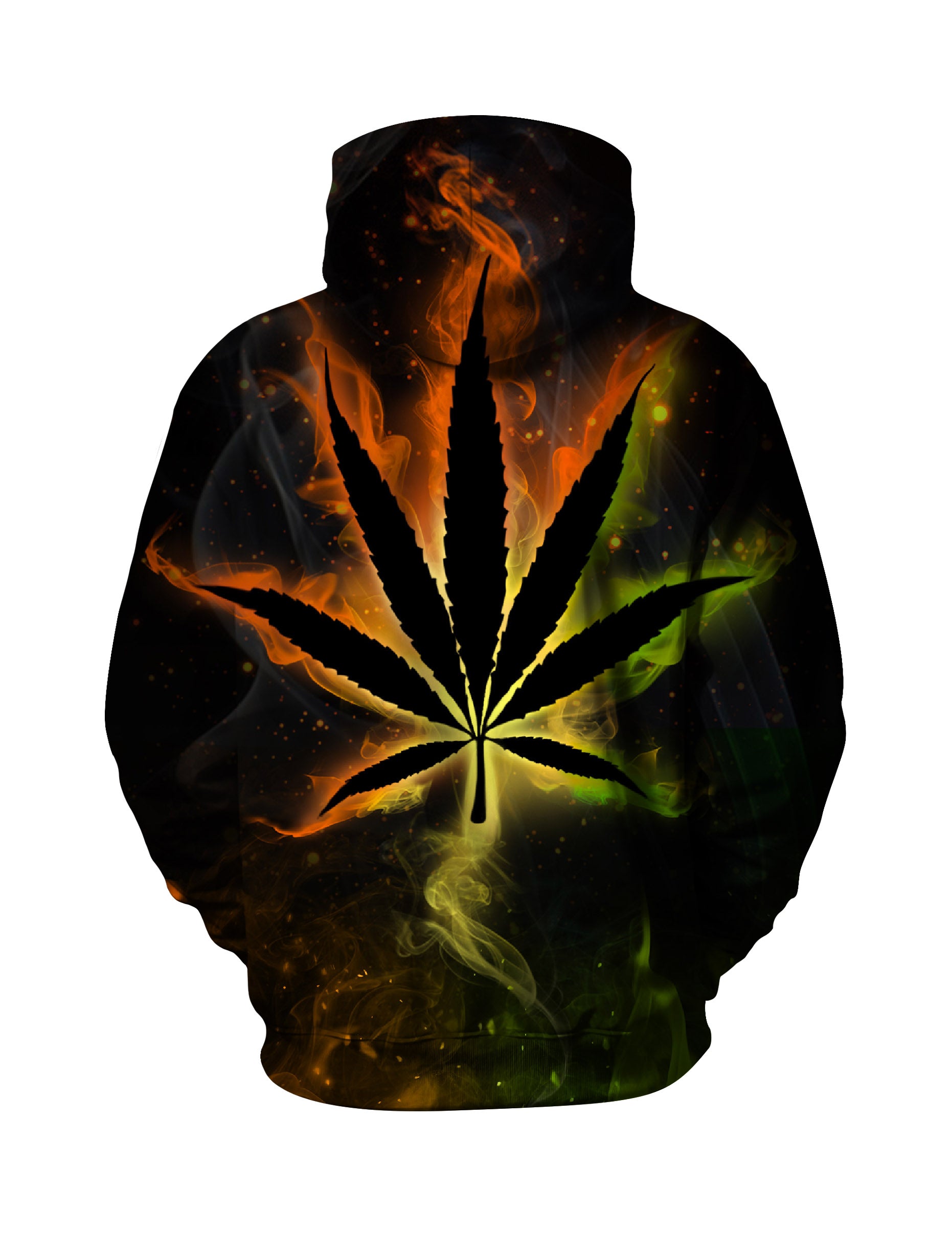 Bold Smoky Fire Cannabis 3D All-Over Print Hoodie for Men & Women