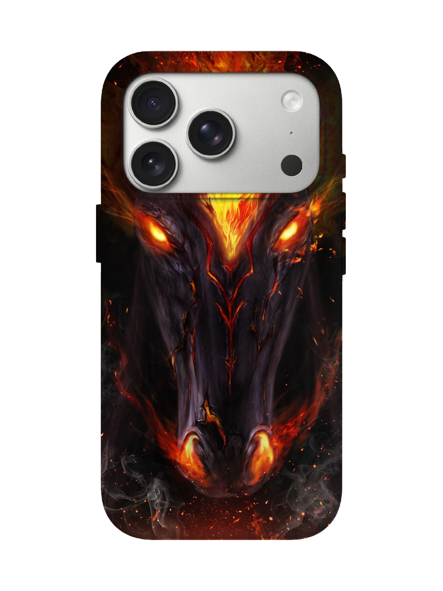 Flame Skull Edgy Hardcore Tough Phone Case