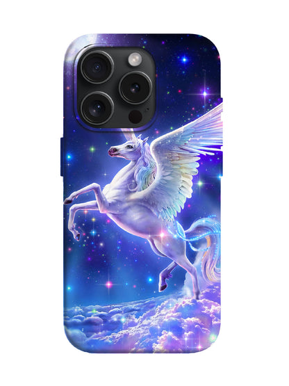 Winged Unicorn Cosmic Glow Statement Slim Phone Case