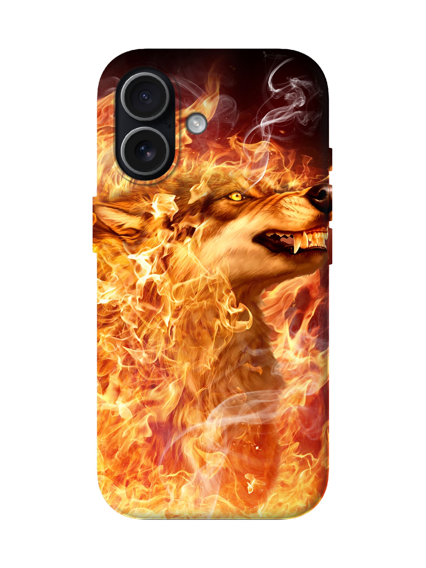 Flame Wolf Edgy Hardcore Tough Phone Case