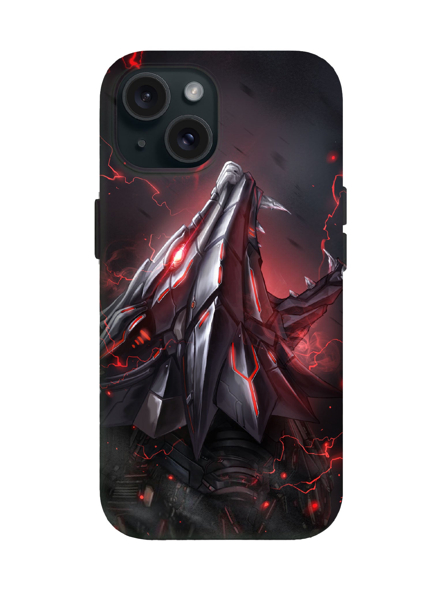 Cyberpunk Mecha Skull Edgy Tough Phone Case