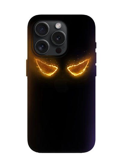 Flame Eyes Edgy Cyberpunk Tough Phone Case