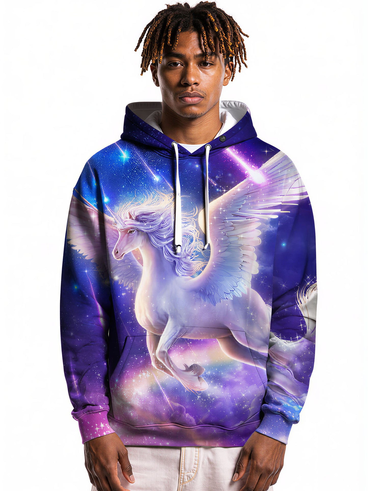 Unicorn Galaxy 3D All Over Print Hoodie for Men Women Fantasy Space Pullover