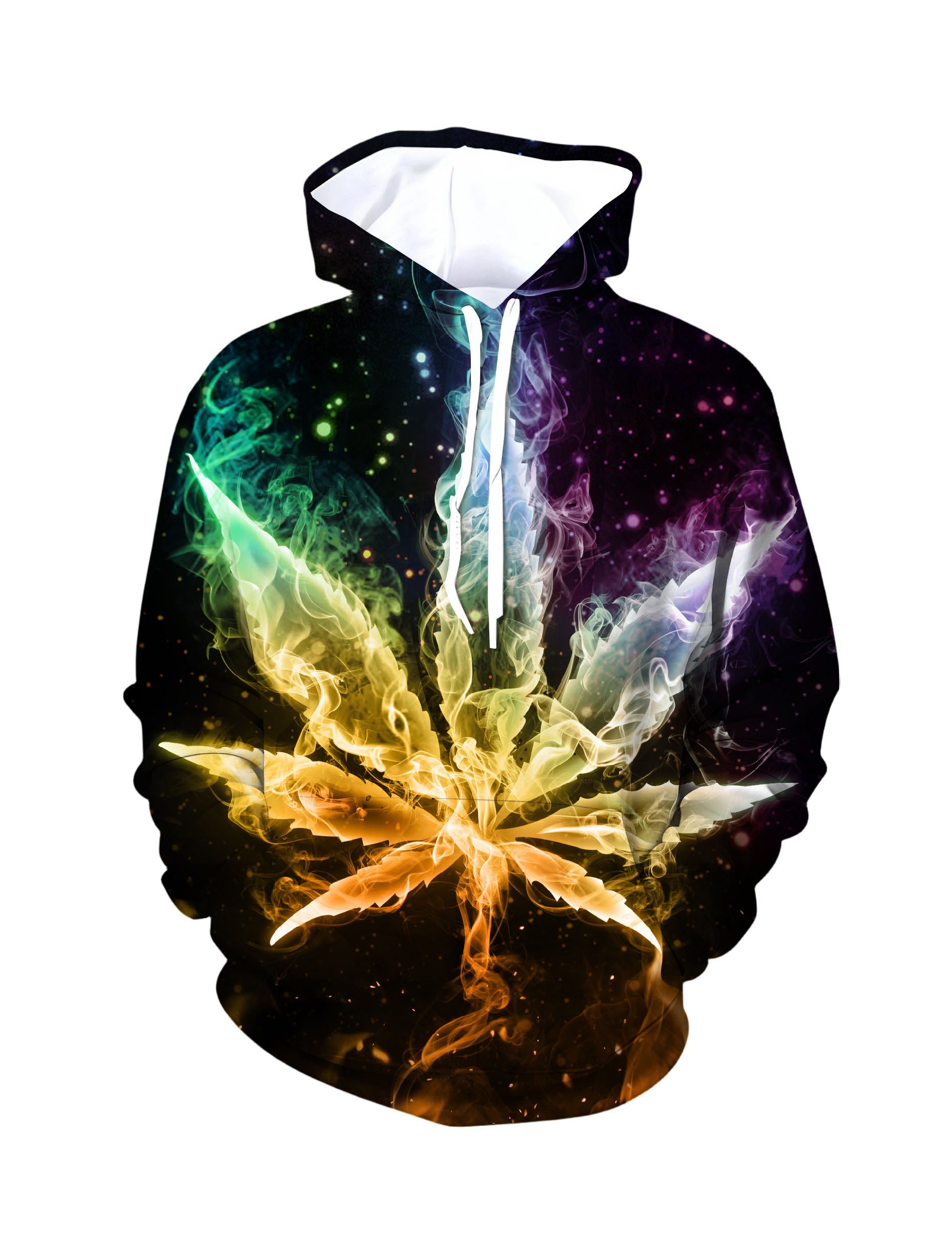 Unisex 3D All Over Print Hoodie Smoke Weed Galaxy Nebula Aesthetic Streetwear Pullover