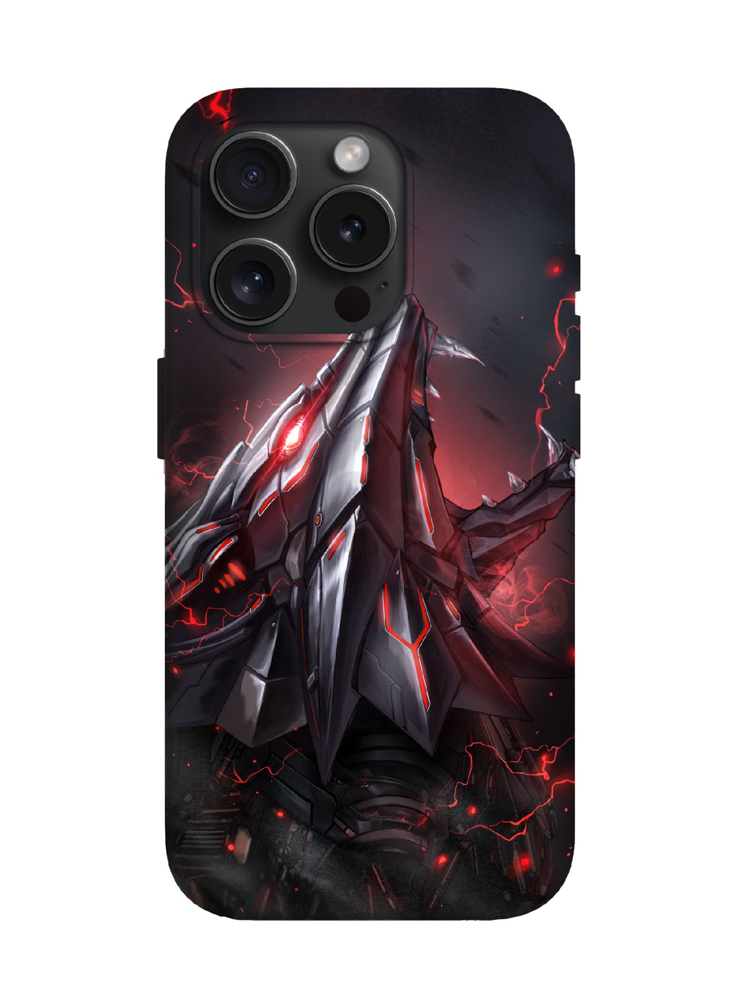Cyberpunk Mecha Skull Edgy Tough Phone Case