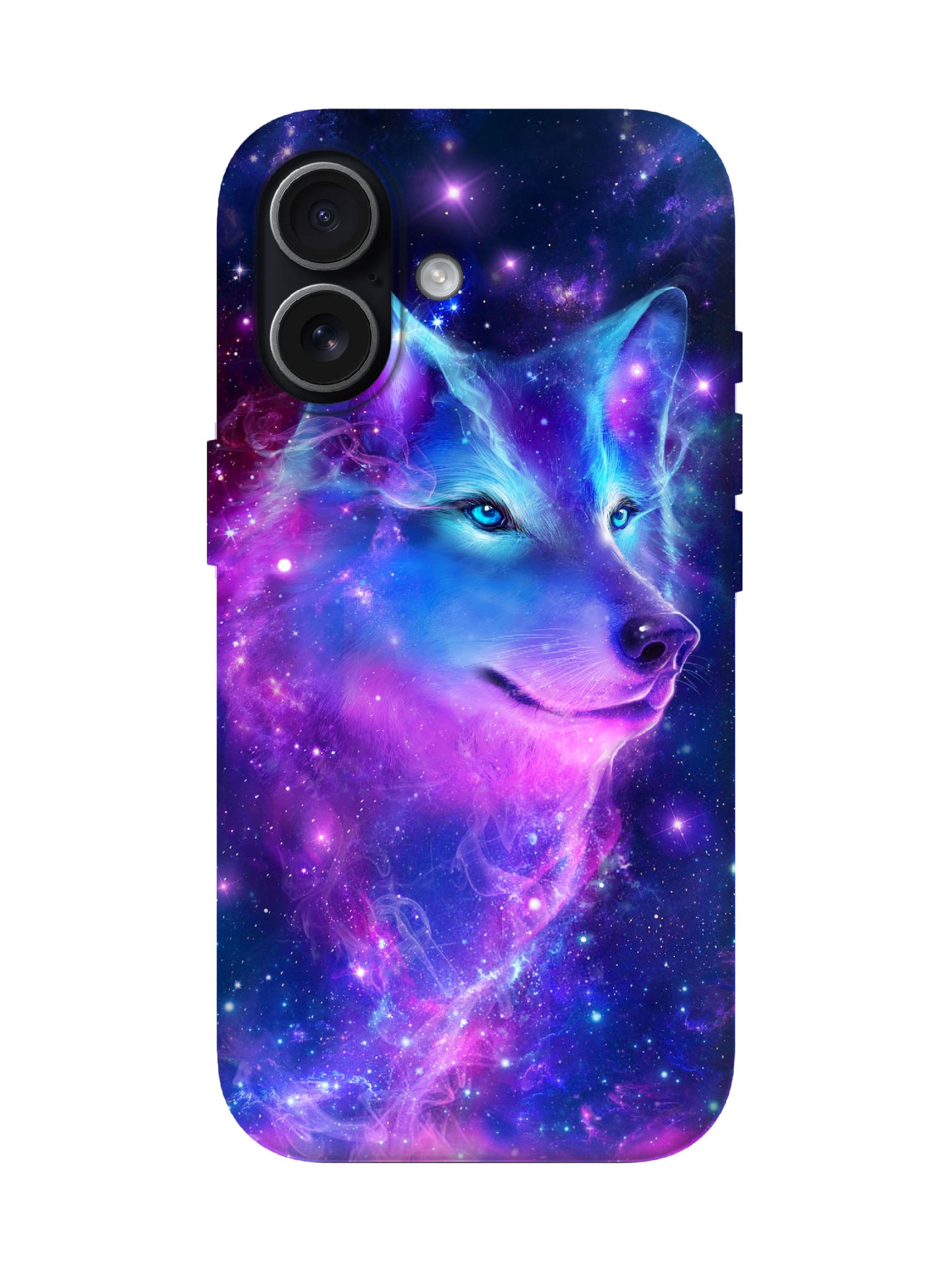 Cosmic Wolf Neon Cyberpunk Protective Phone Case
