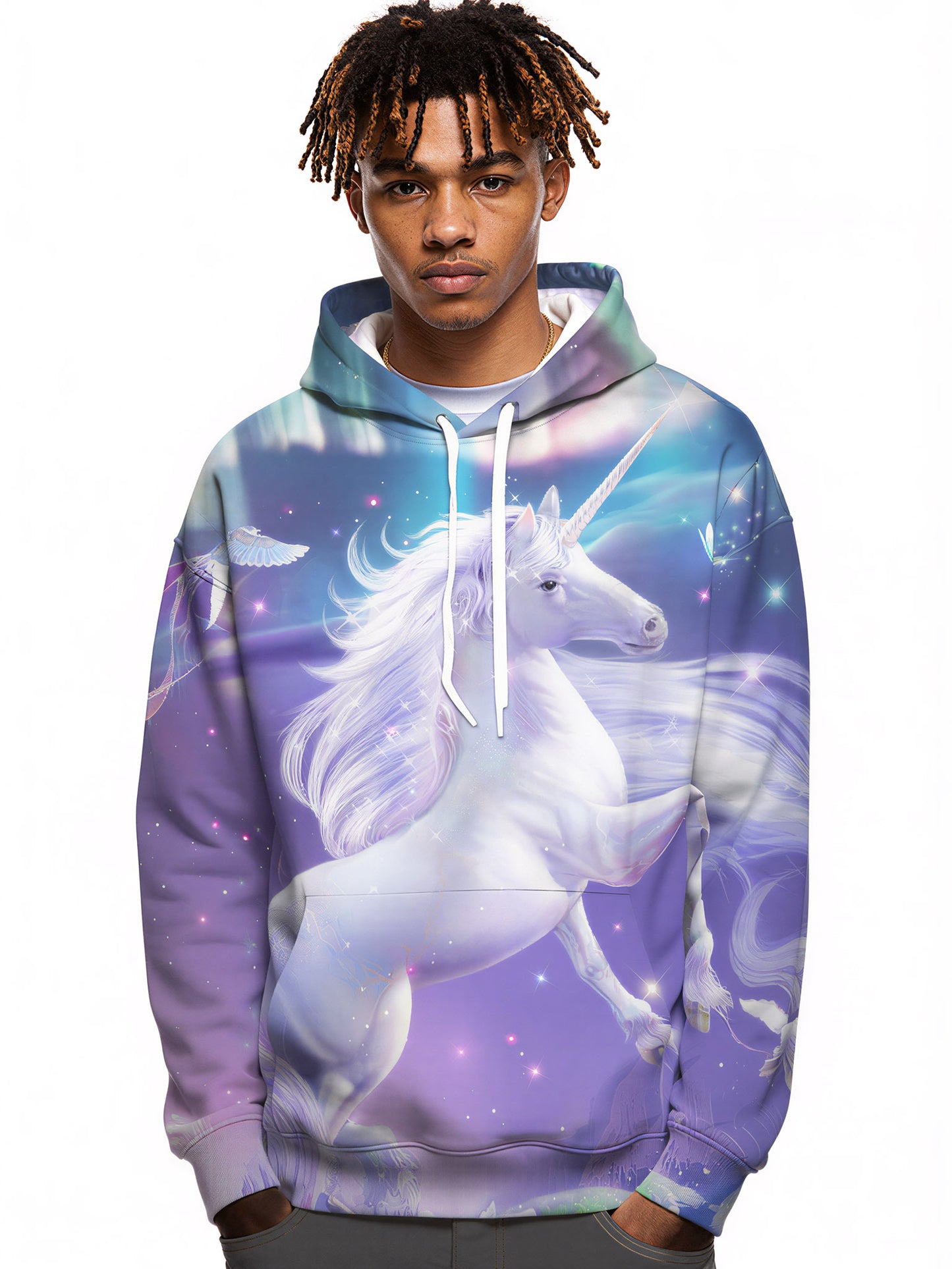 Unicorn 3D All Over Print Hoodie for Men Women, Magical Fantasy Galaxy Design