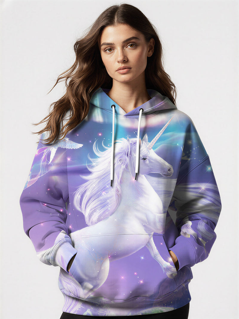 Unicorn 3D All Over Print Hoodie for Men Women, Magical Fantasy Galaxy Design