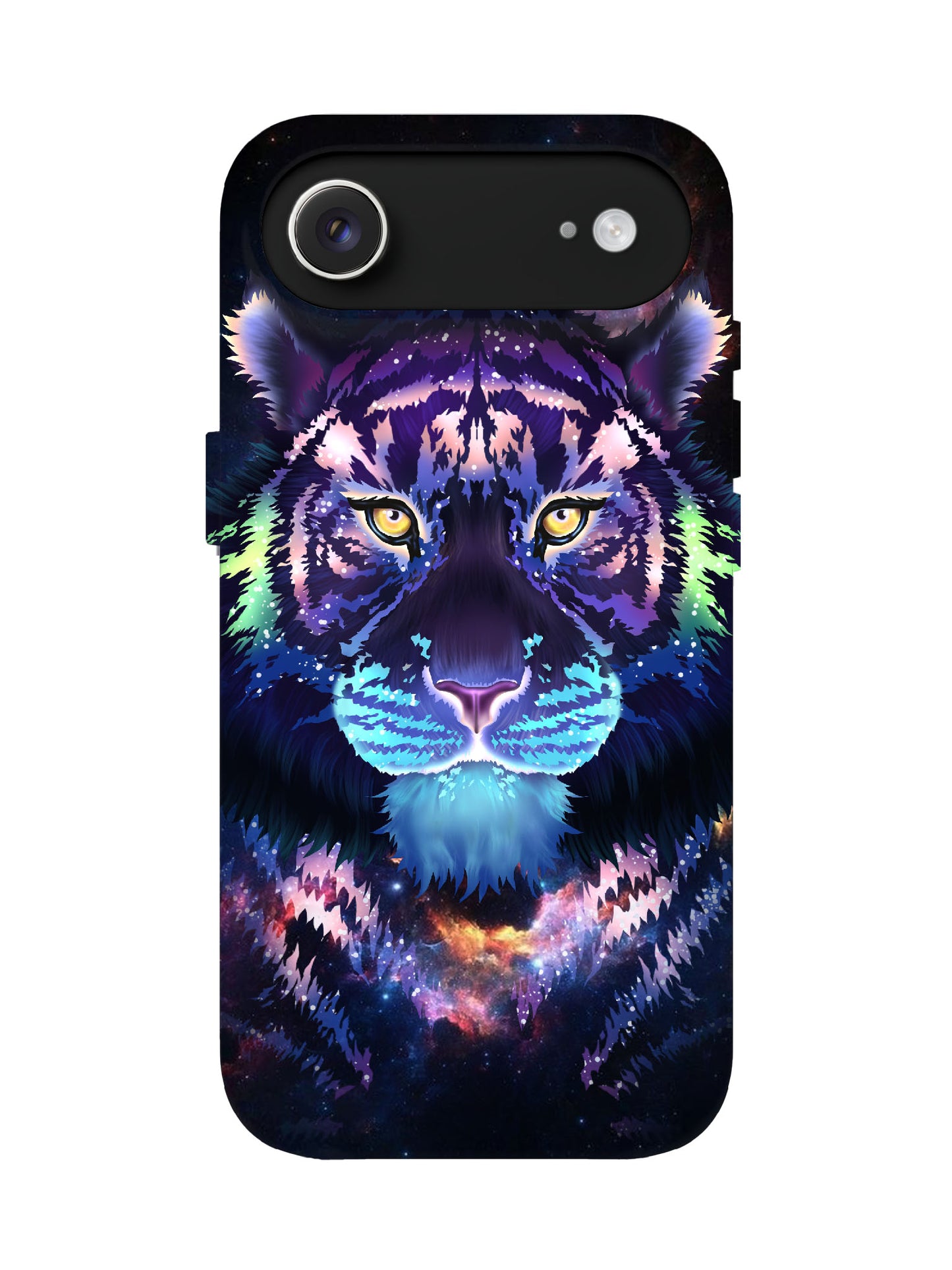 Cosmic Tiger Neon Edgy Tough Phone Case