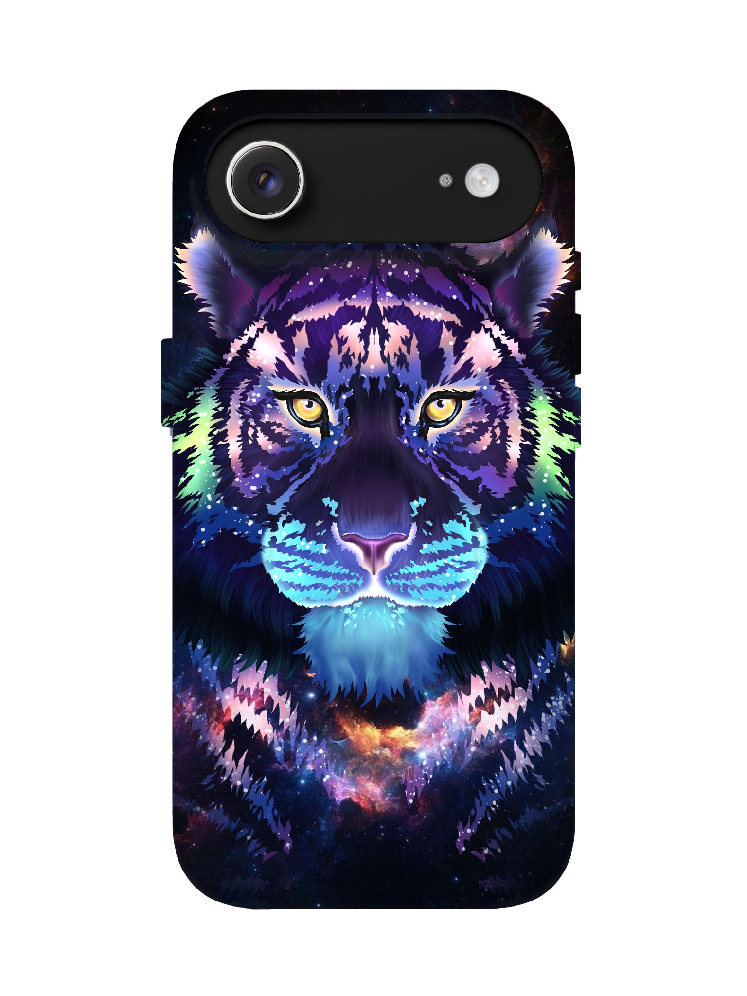 Cosmic Tiger Neon Edgy Tough Phone Case