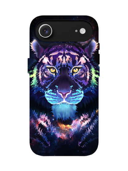 Cosmic Tiger Neon Edgy Tough Phone Case