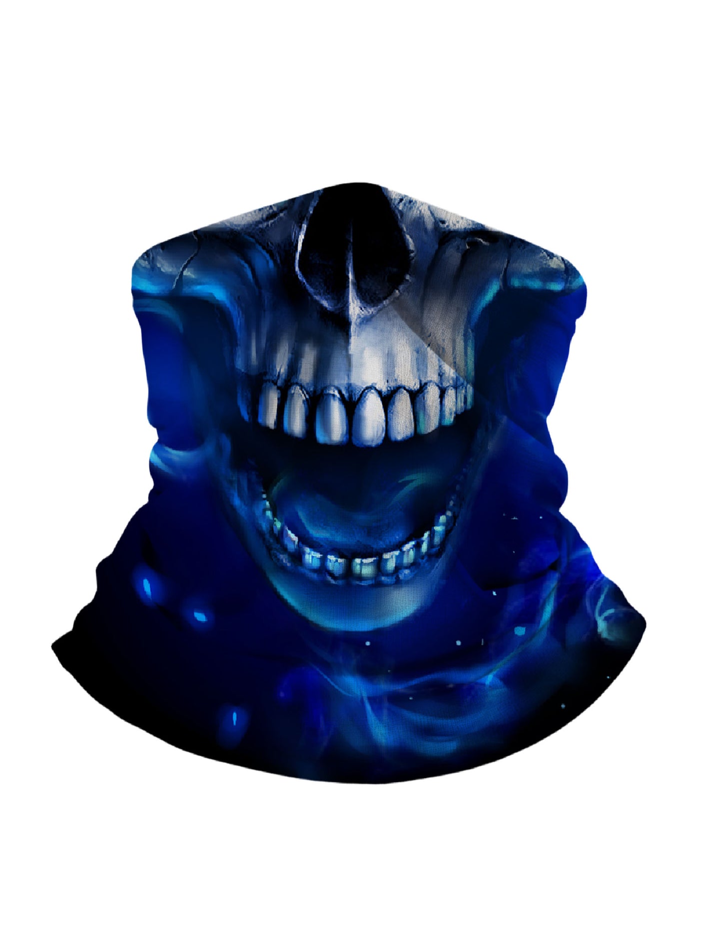 Tube Face Mask with 3D all over print graffiti skull design, Streetwear style unisex neck gaiter, breathable fabric and windproof for outdoor use