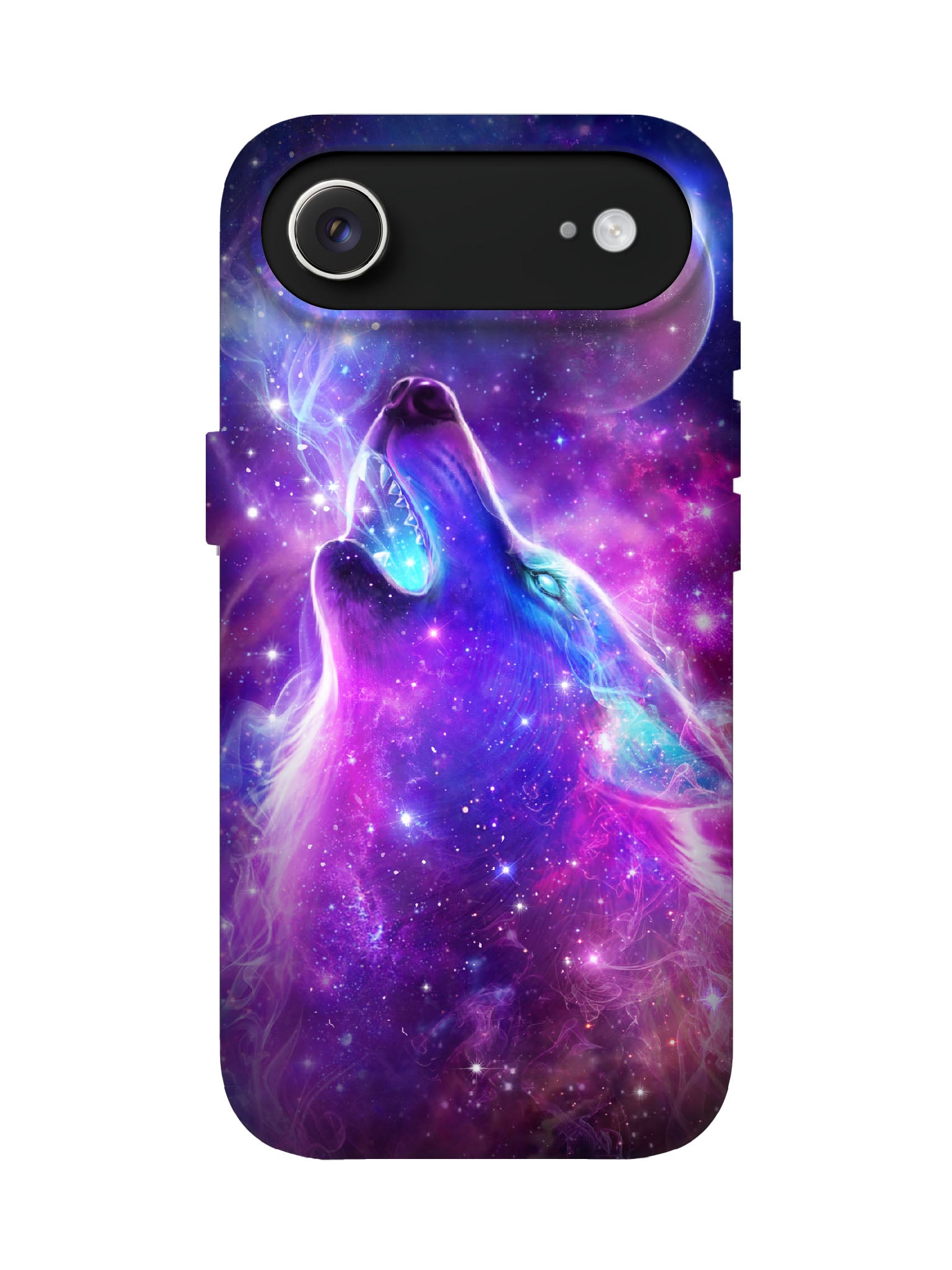 Cosmic Wolf Howl Edgy 3D Protective Phone Case