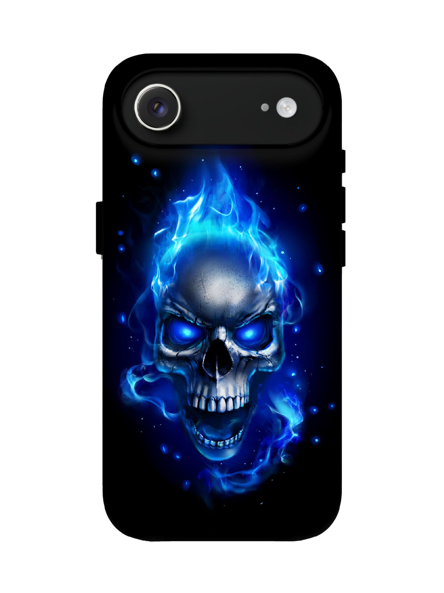 Symmetric Plasma Flame Skull Cyberpunk Shockproof Case