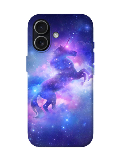 Cosmic Unicorn Silhouette Cyberpunk Protective Phone Case