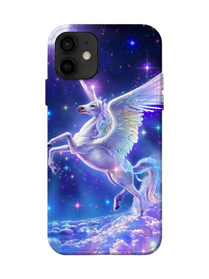 Winged Unicorn Cosmic Glow Statement Slim Phone Case