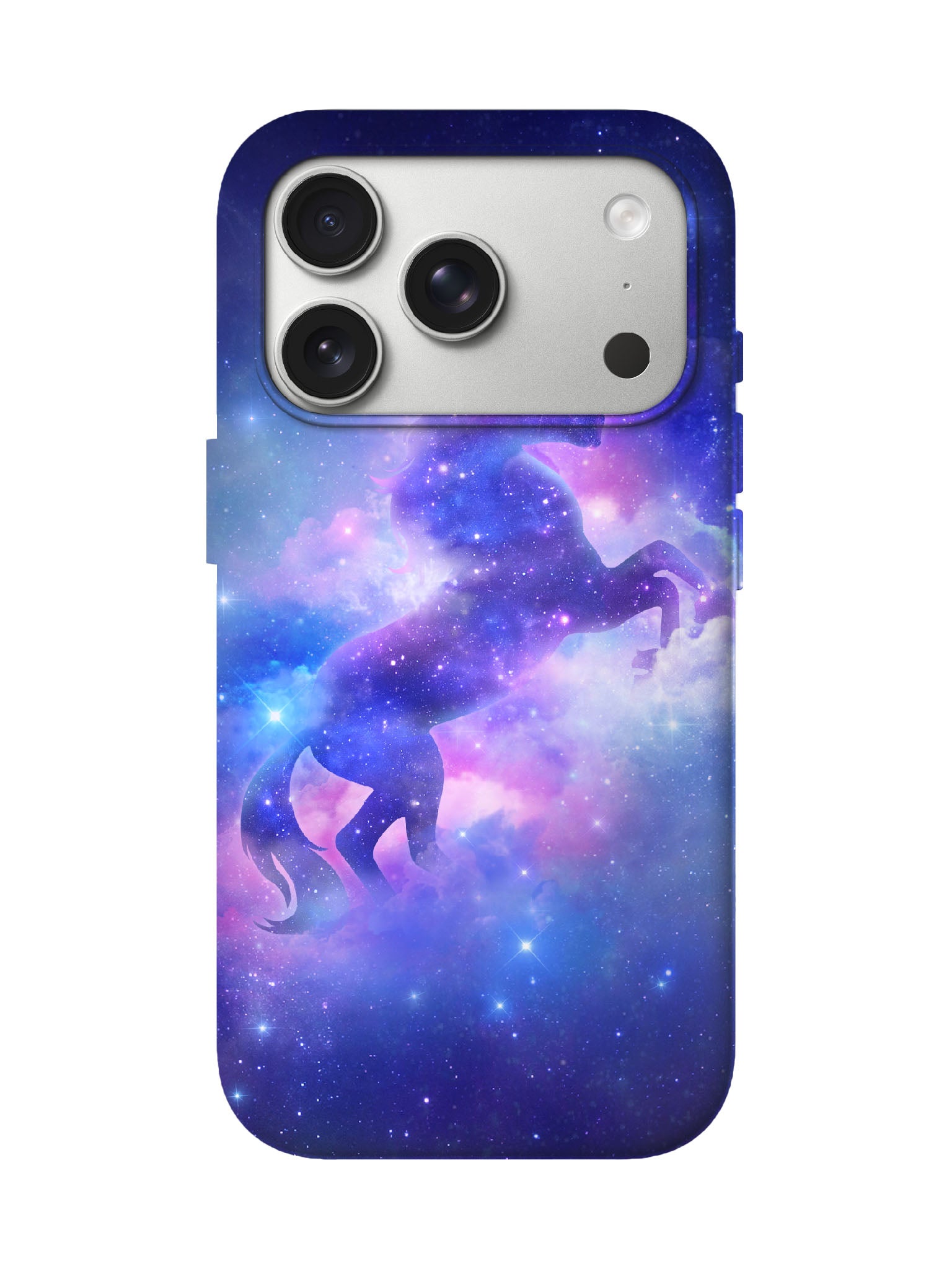Cosmic Unicorn Silhouette Cyberpunk Protective Phone Case