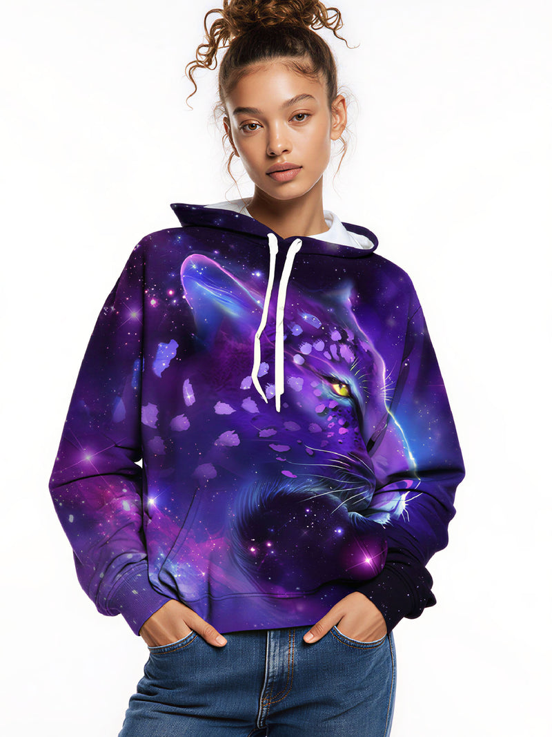 Galaxy Leopard 3D All Over Print Hoodie Unisex Soft Comfortable Streetwear