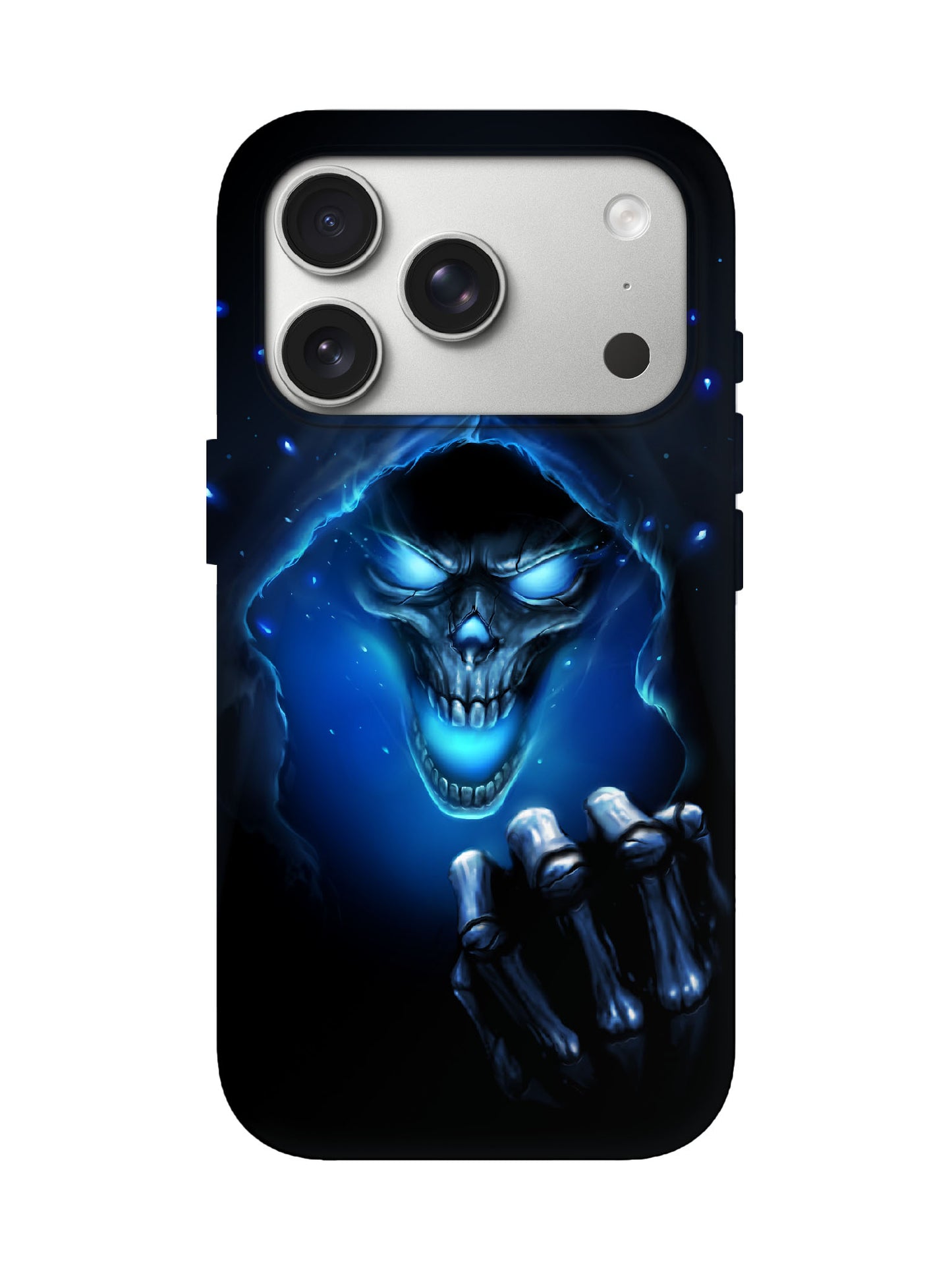 Glowing Skull Edgy Cyberpunk Tough Phone Case
