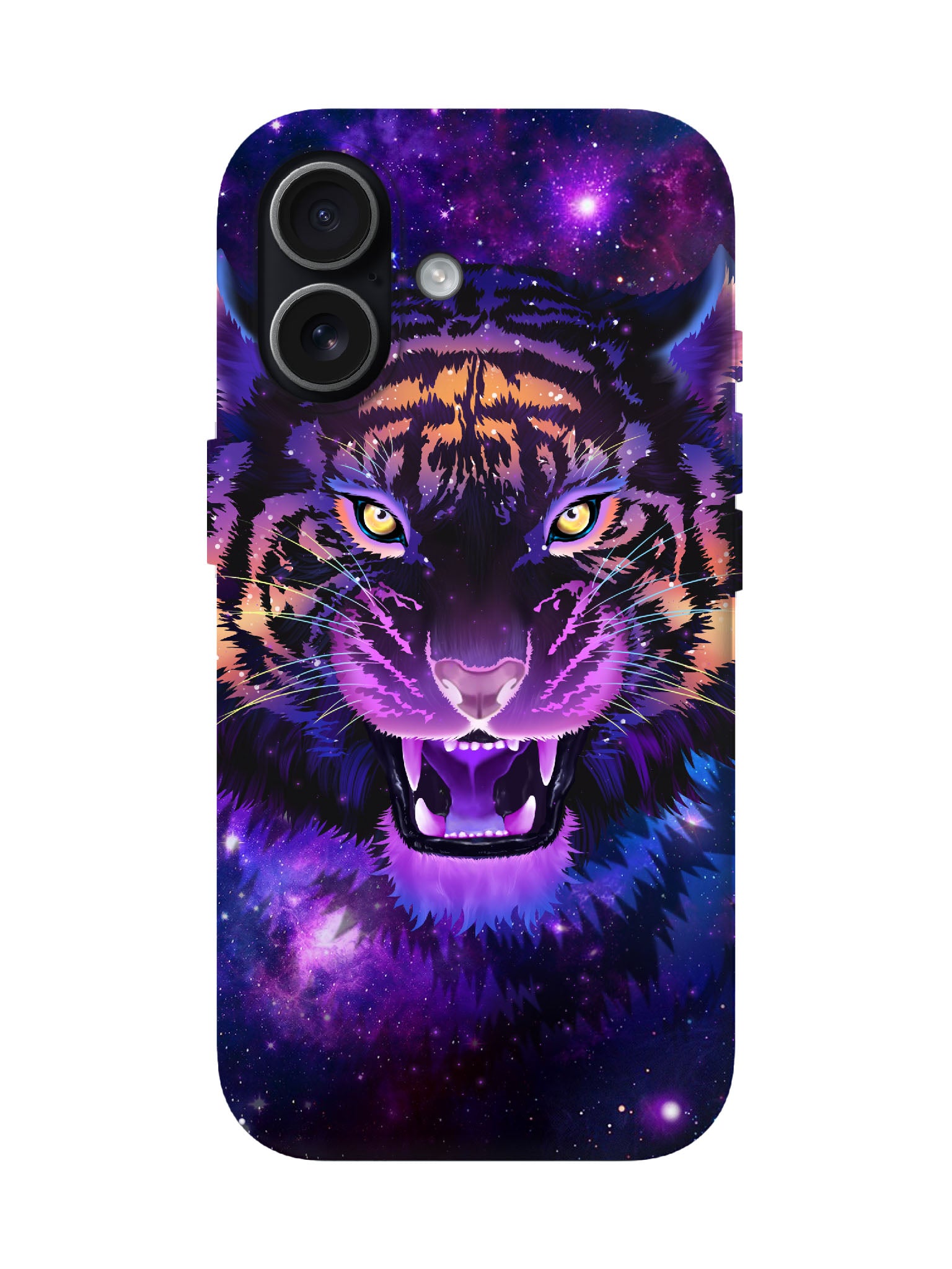 Cosmic Tiger Neon Edgy Tough Phone Case