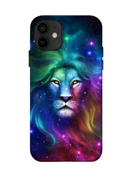 Cosmic Lion Neon Edgy Protective Phone Case