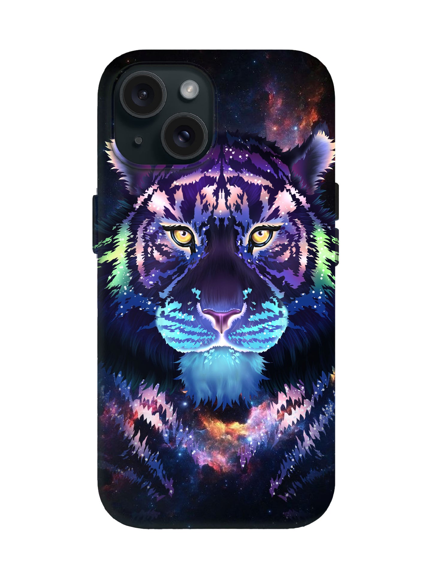Cosmic Tiger Neon Edgy Tough Phone Case