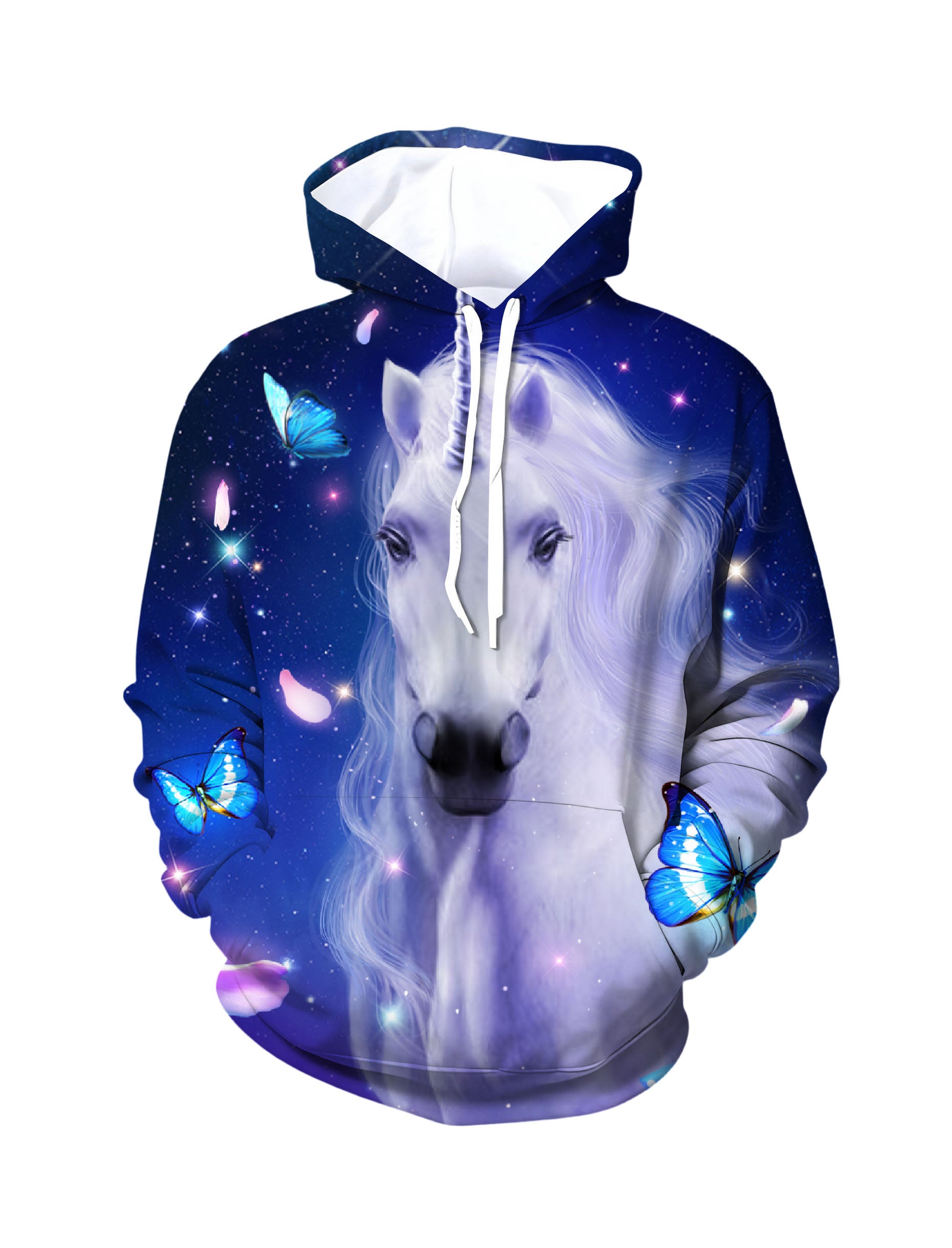 Unicorn Butterfly 3D All Over Print Hoodie for Men Women Galactic Fantasy Style