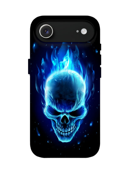 Void Blaze: Starry Skull Edgy Cyberpunk Phone Case