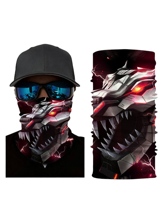 E-Girl E-Boy Cyberpunk Dragon Balaclava with 3D all over print, breathable fabric, windproof, unisex for gaming and streetwear