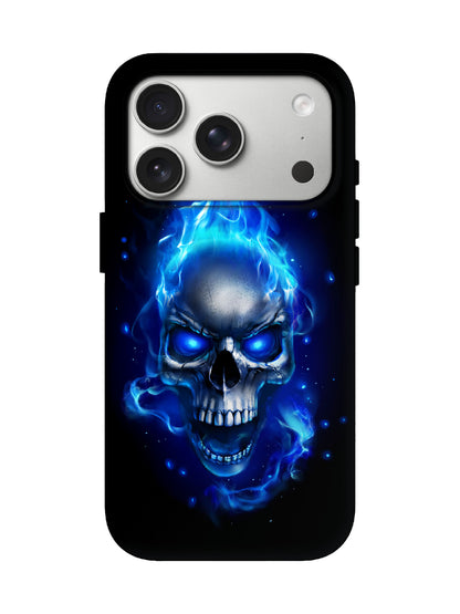 Symmetric Plasma Flame Skull Cyberpunk Shockproof Case