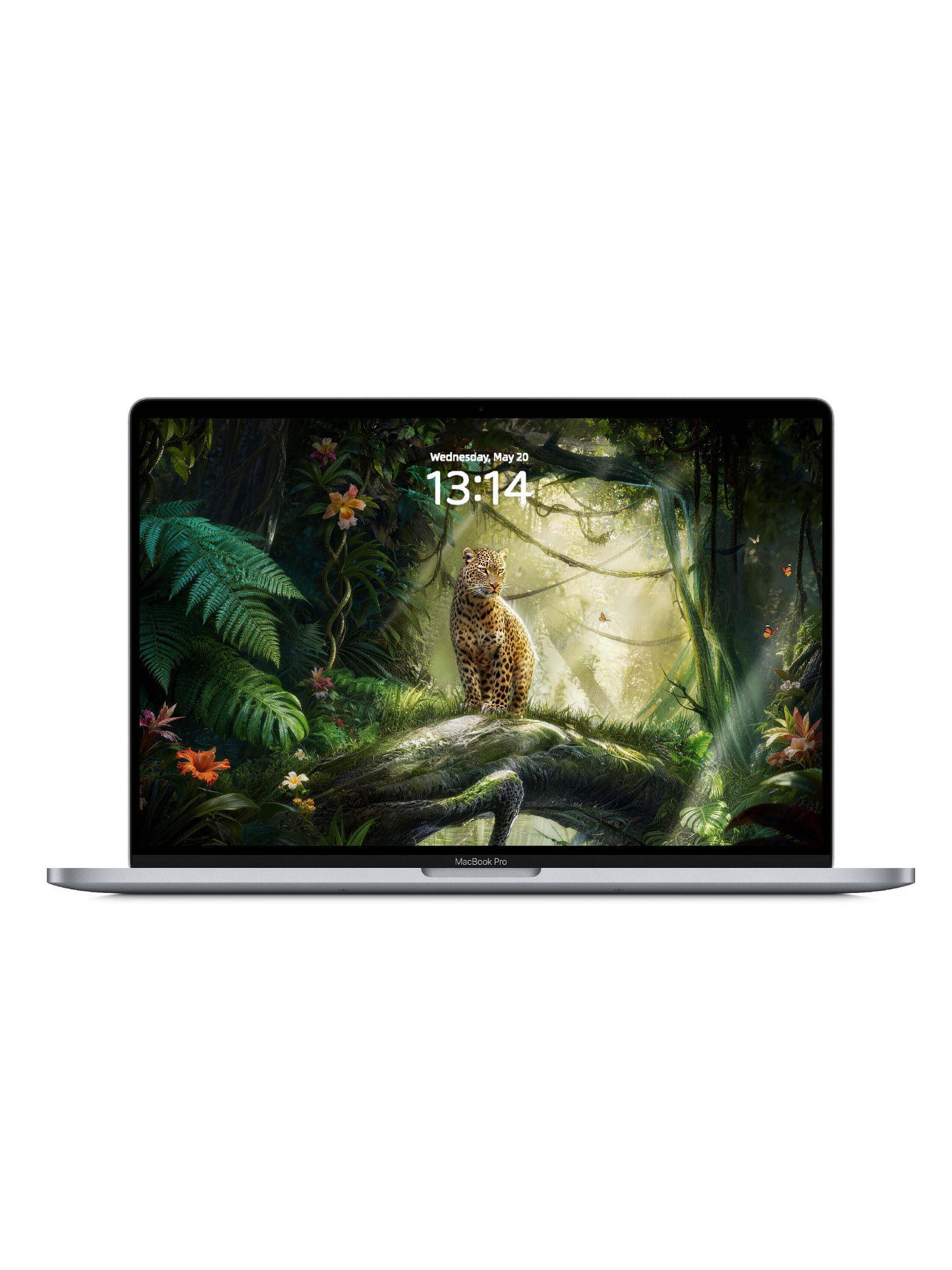 Rainforest Standing Leopard Digital Wallpaper