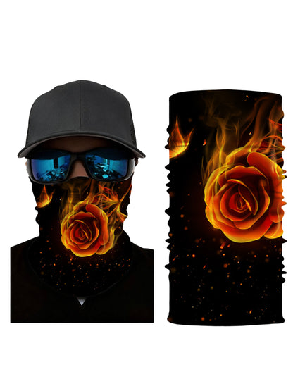 Flaming Rose All-Over Print Neck Gaiter – Unisex Aesthetic Face Mask