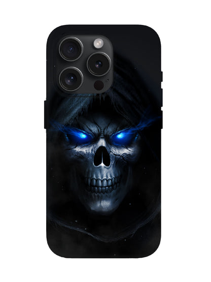 Glowing Blue Eye Skull Edgy Gothic Protective Phone Case